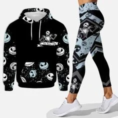 Disney Ensemble women's hoodie and yoga pants, 3D hooded sweatshirt, yoga vest, anime fashion, 2025 latest