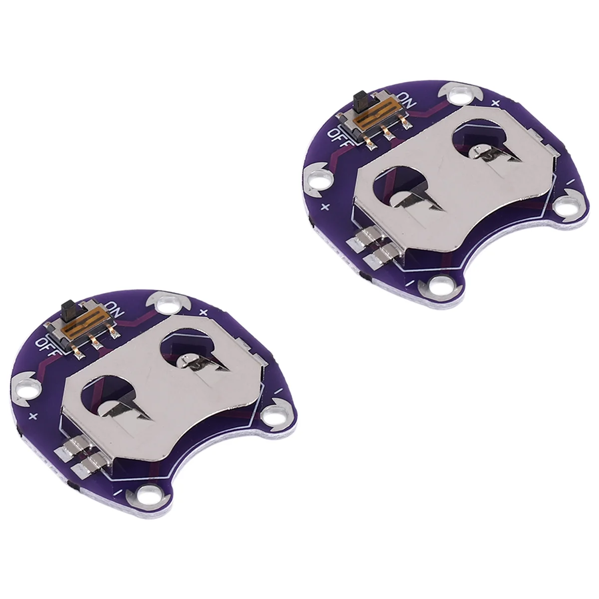 Suporte de bateria de célula tipo moeda N89R 2 X para CR2032 - com interruptor (2 unidades)