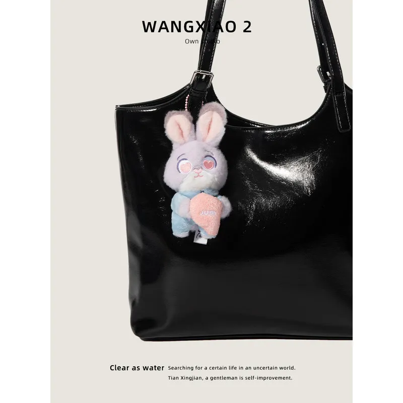 애니메이션 주토피아 닉과 주디 커플 봉제 인형 키체인 장식 귀여운 휴대용 학교 가방 펜던트 액세서리 생일 선물