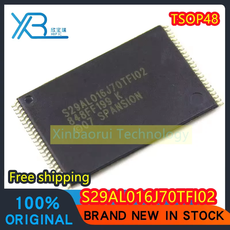 

(5/50pieces) S29AL016J70TFI02 S29AL016J70TFI020 storage IC FLASH TSOP48 100% brand new original electronics