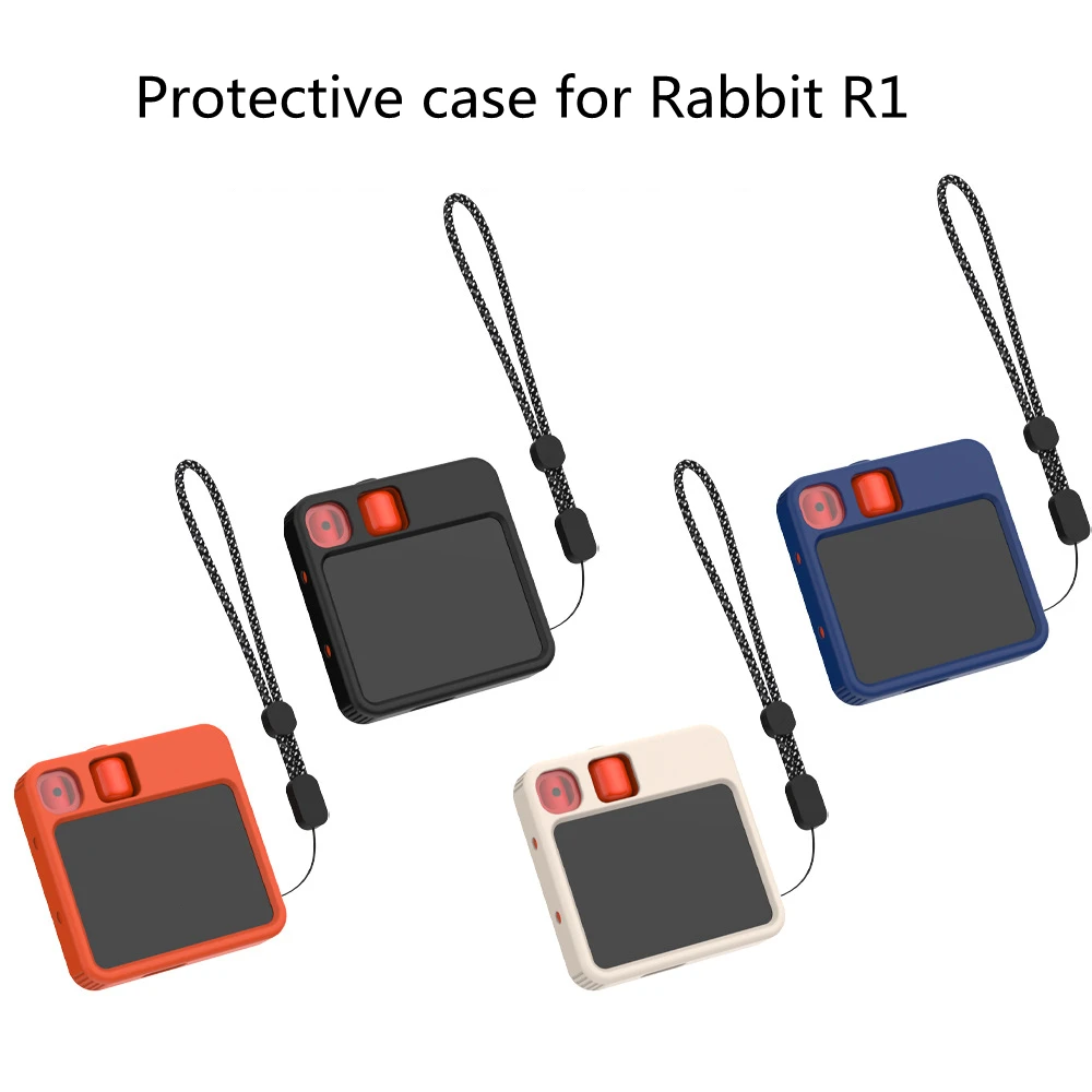 

for Rabbit R1 Silicone Protective Case Anti-Bump and Anti-Drop Game Accessories Orange Blue Black White