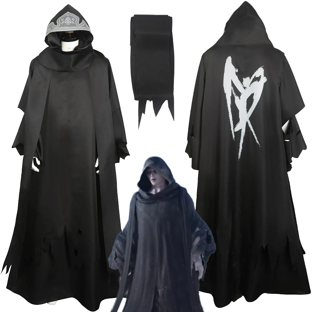 

FF7 Reunion Cosplay Adult Men Women Black Robe Anime Game Final Cosplay Fantasy VII Costume Disguise Roleplay Fantasia Outfits