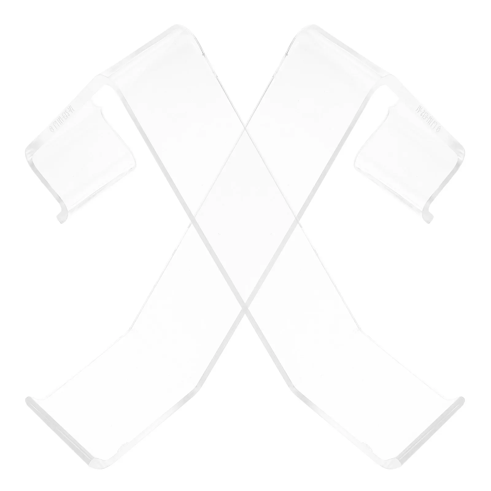 2Pcs Acrylic Clear Shoe Stand Display Rack Holder for High Heel Sandal Sneaker Store Shoe Display Sneaker Holder