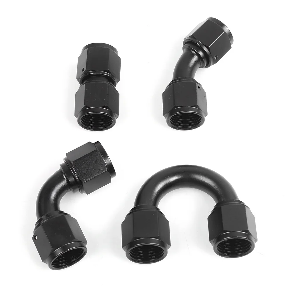 AN 4 AN 6 AN 8 AN 10 AN 12 Female to Female Adapter - Black