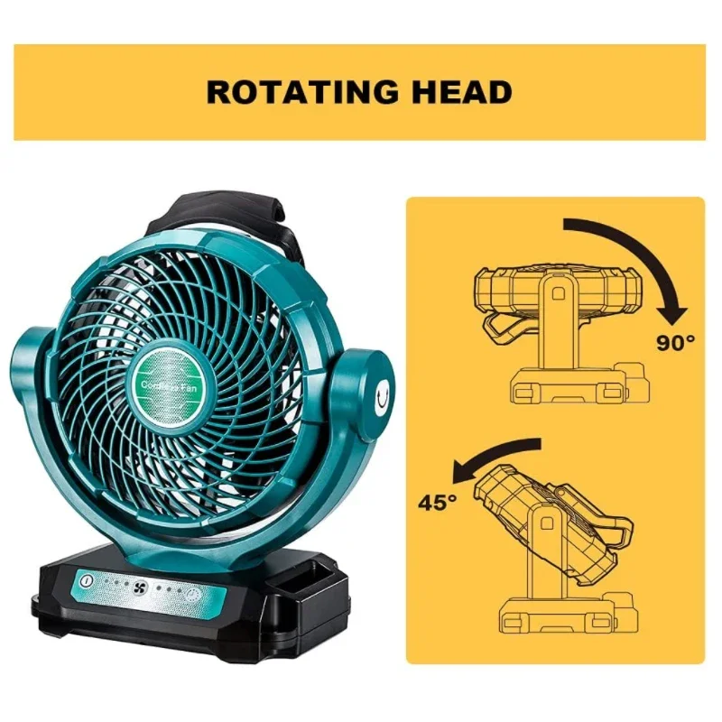 NEW Power Tool Fan For Bosch For Makita For Milwaukee For Dewalt For Black&Decker 14.4V 18V 20V Li-ion Battery Fan DCB200 DCB205