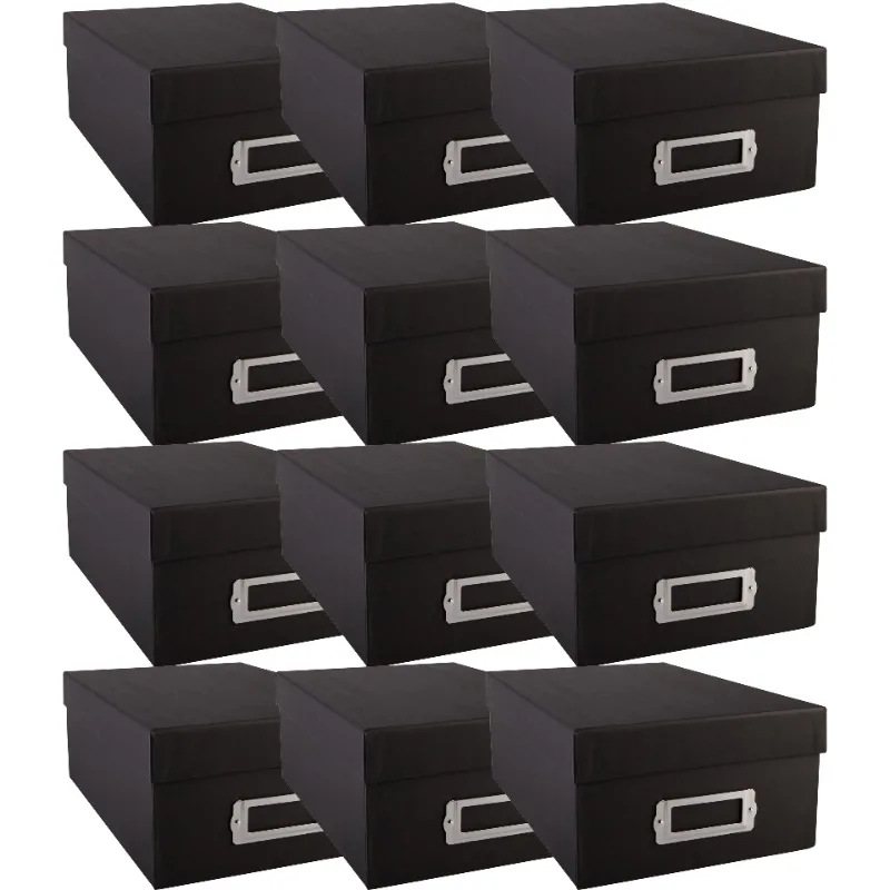 

Memory Box by Simply Tidy - Store and Organize Photos - Keepsakes - DVD and CDs - Black