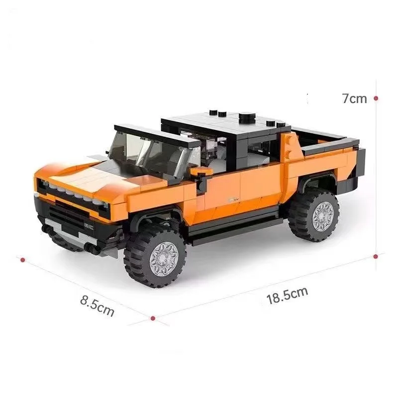 Scale 1:30 City Technical HUmmer EV Racing Car Building Blocks Supercar Model Bricks Adults Kids Toys Birthday Gift