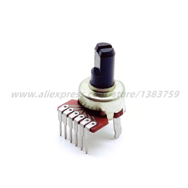 1PCS 1212 Dual Channel Potentiometer B100K Carbon Film Potentiometer B104 Adjustment Potentiometer Plastic Handle 6 Feet