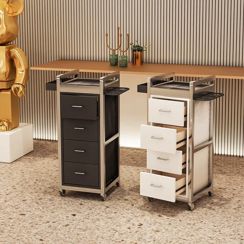 

Modern Salon Heavy-Duty Metal Tool Cabinet With Drawer Shelf Cabinet Trolley