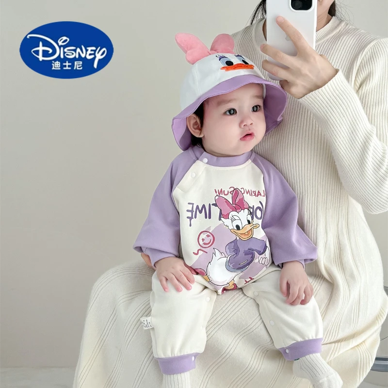 

Disney Autumn Baby Onesie | Soft Combed Cotton Cartoon Romper for Newborns, Infants 0-24 Months | Cute Unisex Jumpsuit