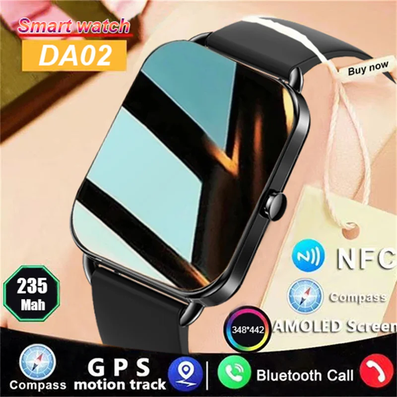 

2024 NFC Smart Watch Women 348*442 Screen GPS Track Sport Watches Women Health Monitoring Voice Bluetooth Call Smartwatch Ladies