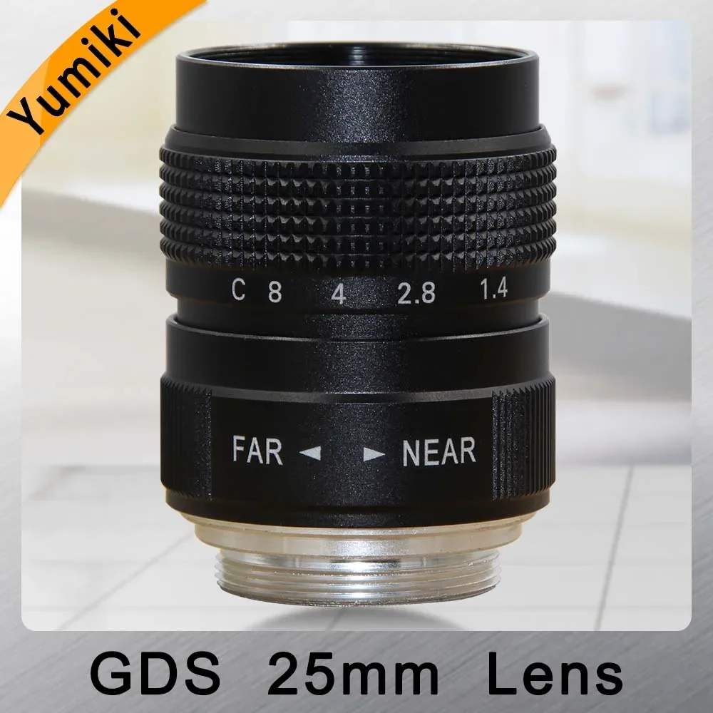 Yumiki GDS 25mm F/1.4 CCTV Lens C Mount CCTV Lens features alloy casing lens for NiKON 1 J1 J2 J3 V1 J2 Camera