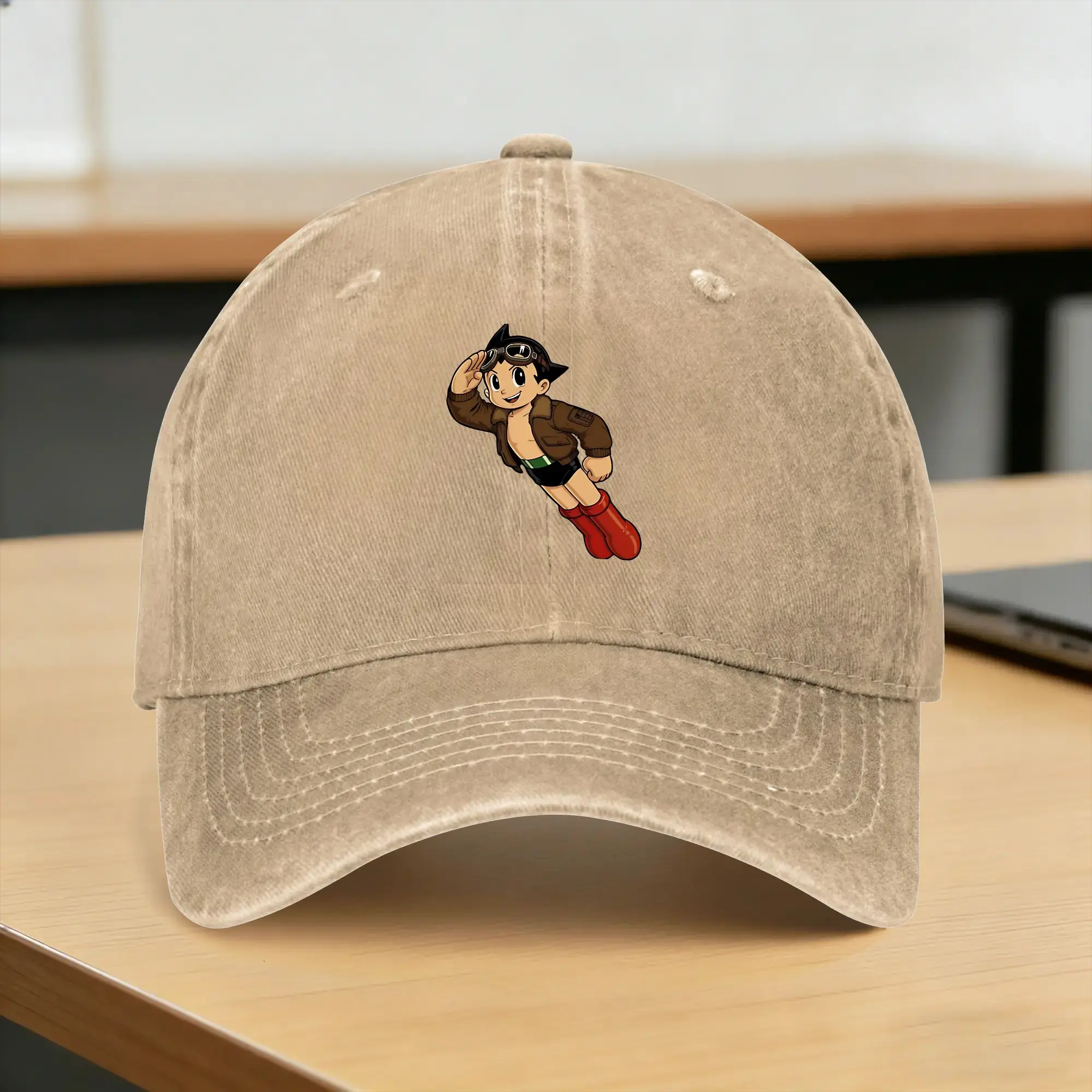 Sky Patrol Astroboys Washed Baseball Cap  Casual Sun Trucker Hat Summer Female Male Hunting Camping Snapback Cap