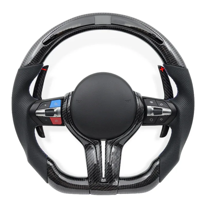 

Руль из карбона с LED-подсветкой для BMW F01 F02 F06 F07 F10 F11 F20 F22 F31 F34 F32 F33 F36 F80 F82 F87 E90 E91 E92 E60 E39 E46