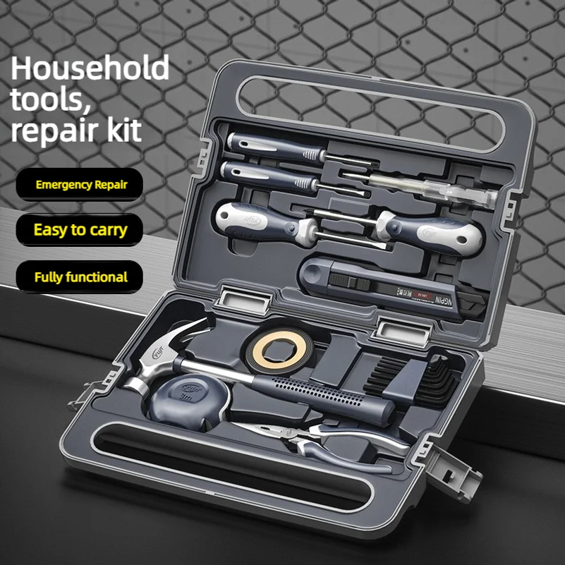 Repair electrician tool set, complete multi-functional car toolbox, household combination set, new model