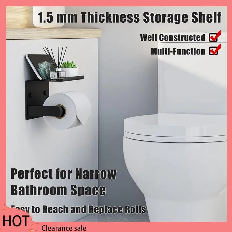 A88Z ที่ใส่กระดาษชําระพร้อมชั้นวางโทรศัพท์, กาวหรือสกรูติดผนังที่ใส่กระดาษทิชชู่ม้วน, เครื่องจ่ายห้องน้ํา