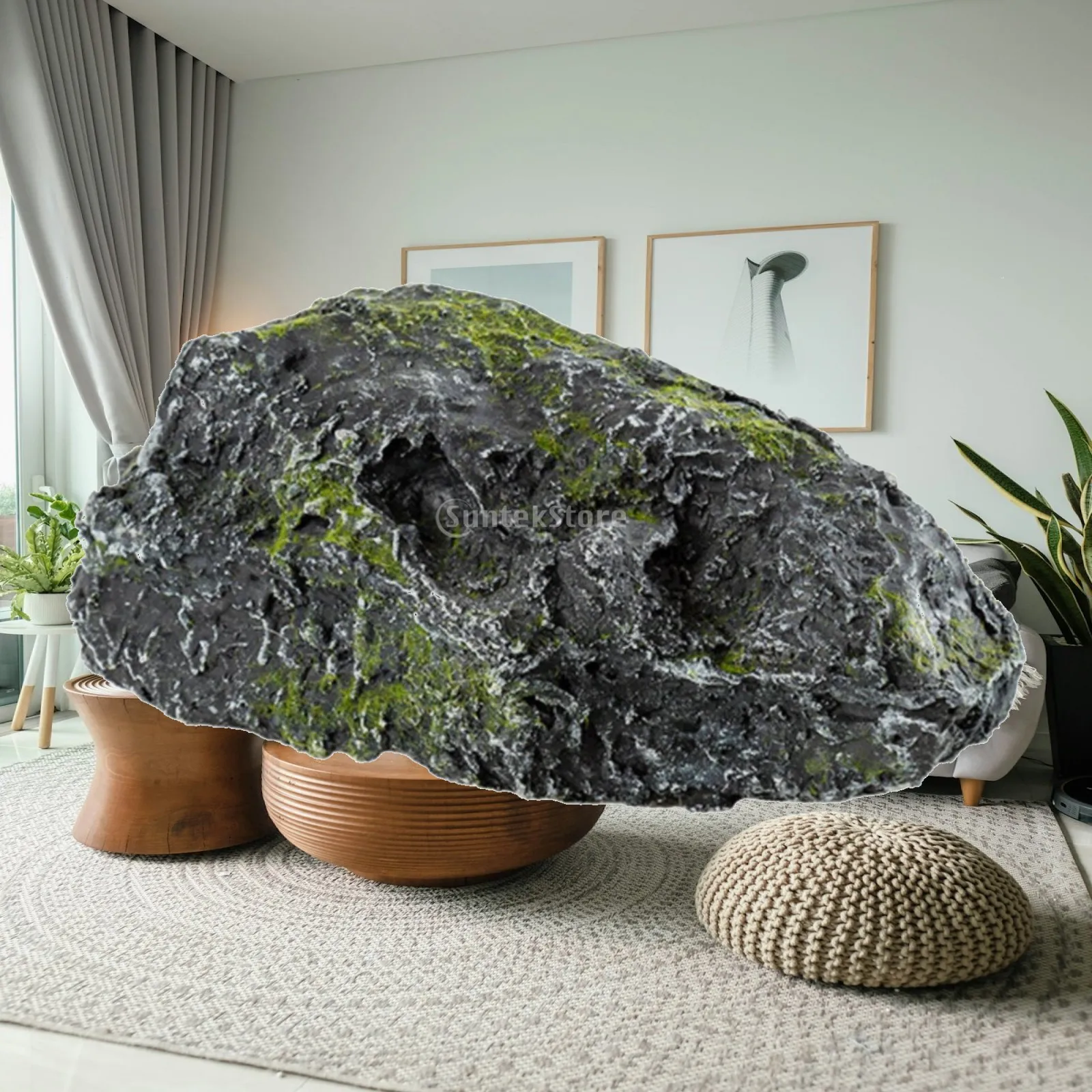 Artificial Rock Realistic Faux Rock Weathered Simulated Stone for Courtyard, Pond