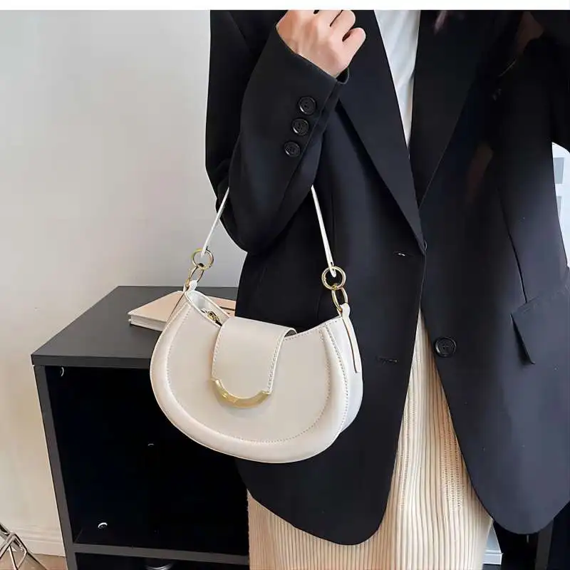 CGCBAG 2024 New Designer Luxury Small Bag For Women High Quality PU Leather Female Cross Shoulder Bag Solid Simple Handbags