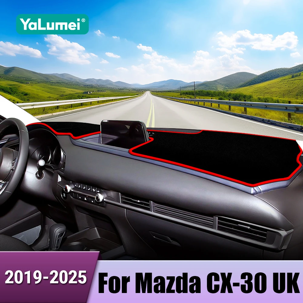 For Mazda CX-30 CX30 2019 2020 2021 2022 2023 2024 2025 Car Dashboard Cover Sun Shade Mat Avoid Light Anti-UV Pad Accessories