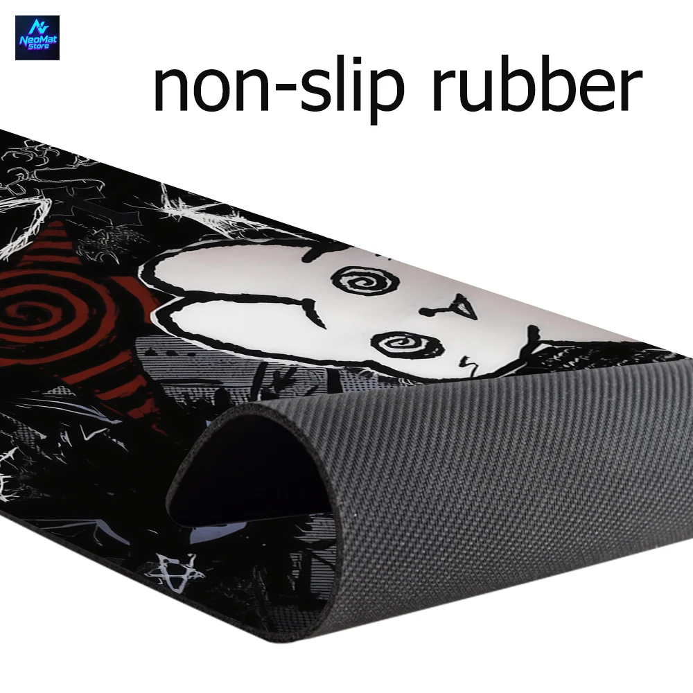 Gothic horror desk mat pad dark red deskmat large 80x30cm rubber nonslip gaming home computer retractable mouse table playmat