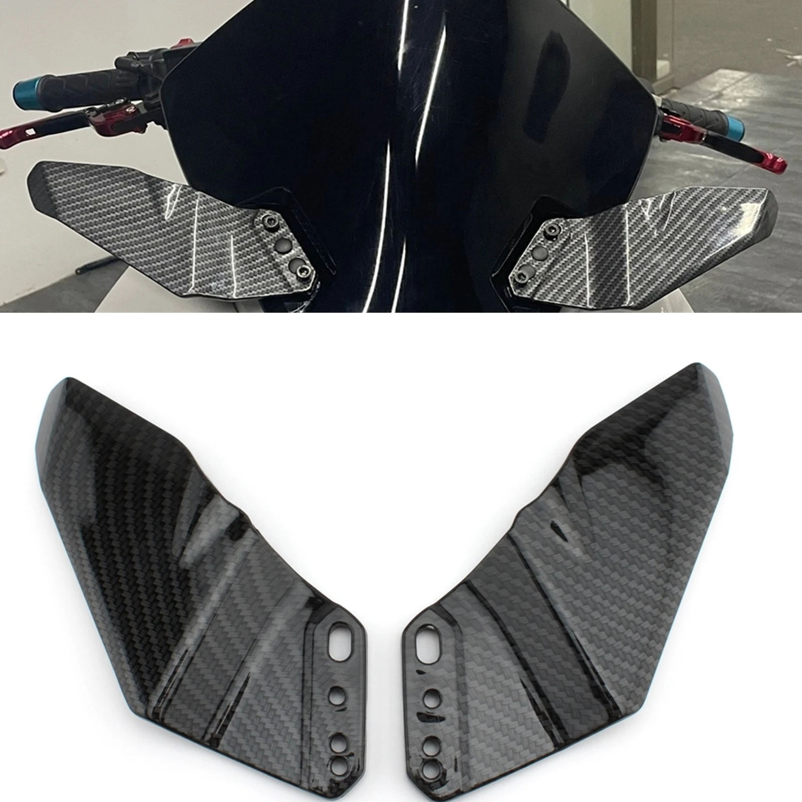 

For YAMAHA T-MAX530 YZF-R3 YZF-R25 YZF-R125 YZF-R15 YZF-R1 YZF-R6 Front Windscreen Fairing Side Winglets Spoiler