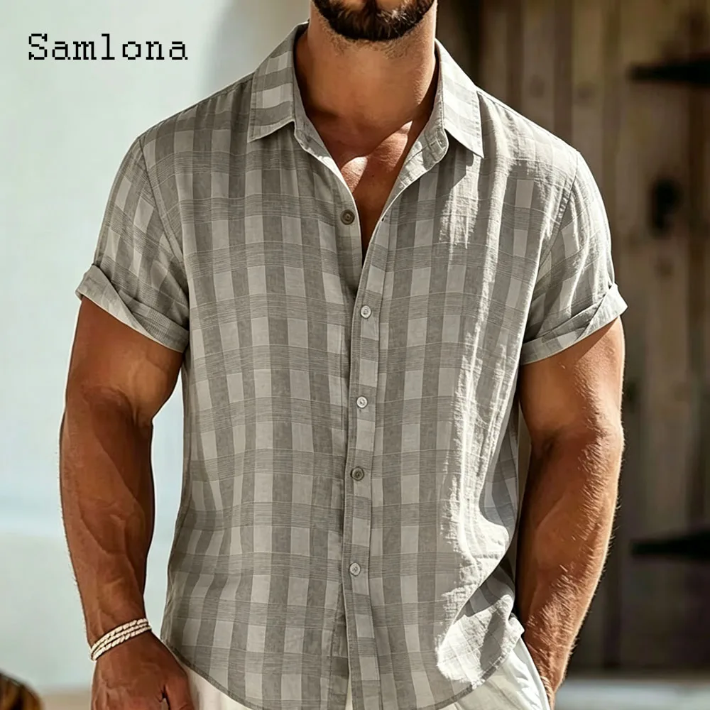 

Short Sleeve Men Basic Shirts Clothing 2025 Summer Hot Classic Tops Homme Vintage harajuku Print Blouse Mens Casual Daily Shirt