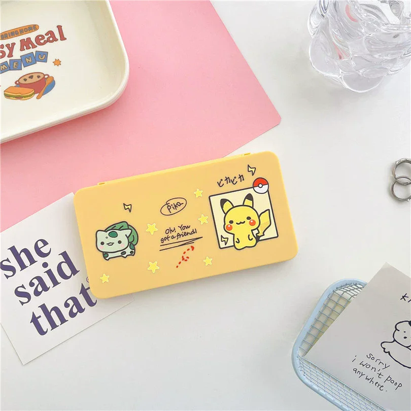 Pokemon Pikachu Switch Spielkarten-Aufbewahrungskoffer für Nintendo Switch Oled Cartoon Silikon Aufbewahrungsbox Spielkonsolen-Zubehör