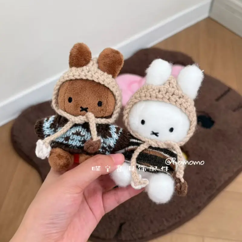 Kawaii Miffy Keychain Cute Cartoon Miffy Pendan Cartoon Creative Doll Playmate Bag Hanger Decorative Keychain Gift for Others