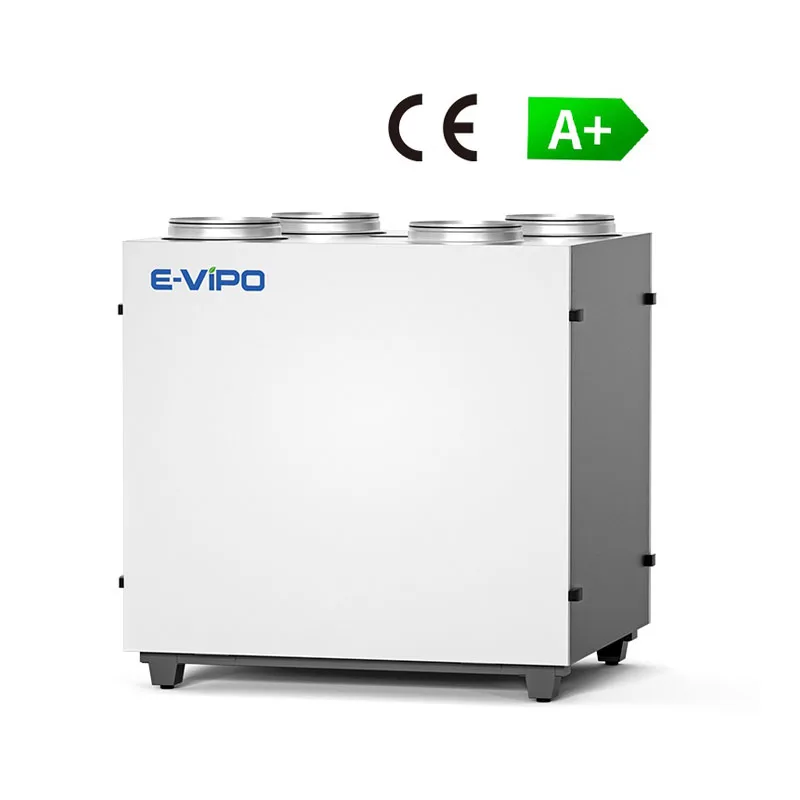 E-VIPO High Efficiency Heat Recovery Ventilation System Fresh Air Purifier Wall-Mounted Summer Bypass Auto Gym Home Officee
