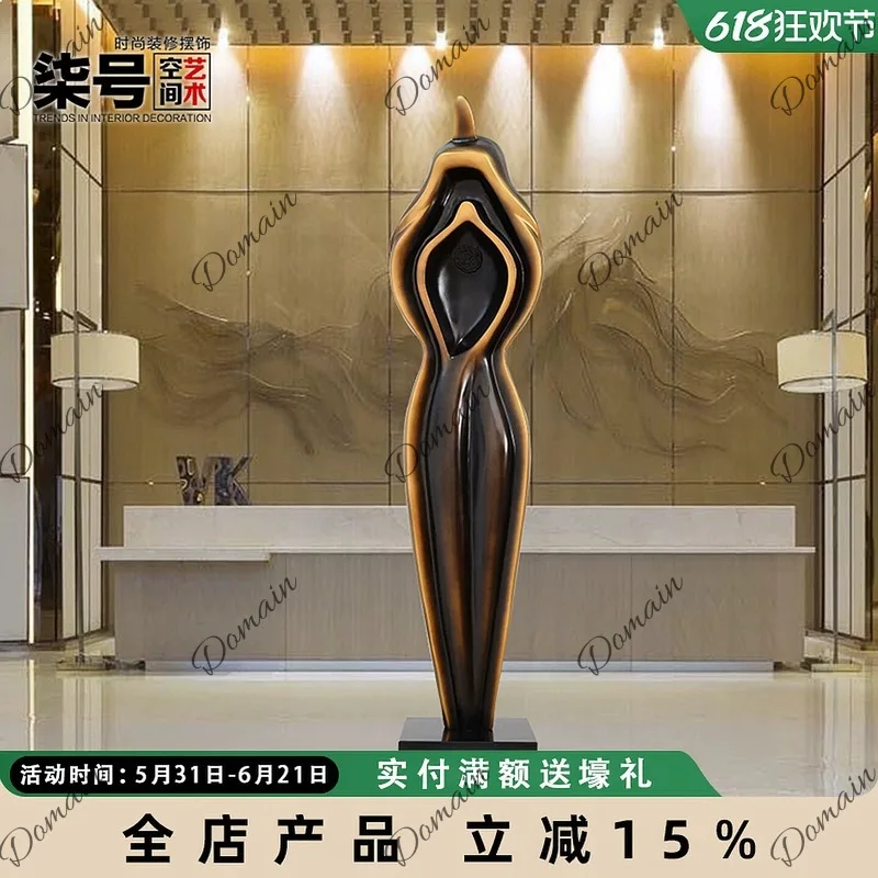 Large Abstract Modern Art Sculpture for Hotel Lobby Villa Sales Office Floor Decoration Ornament