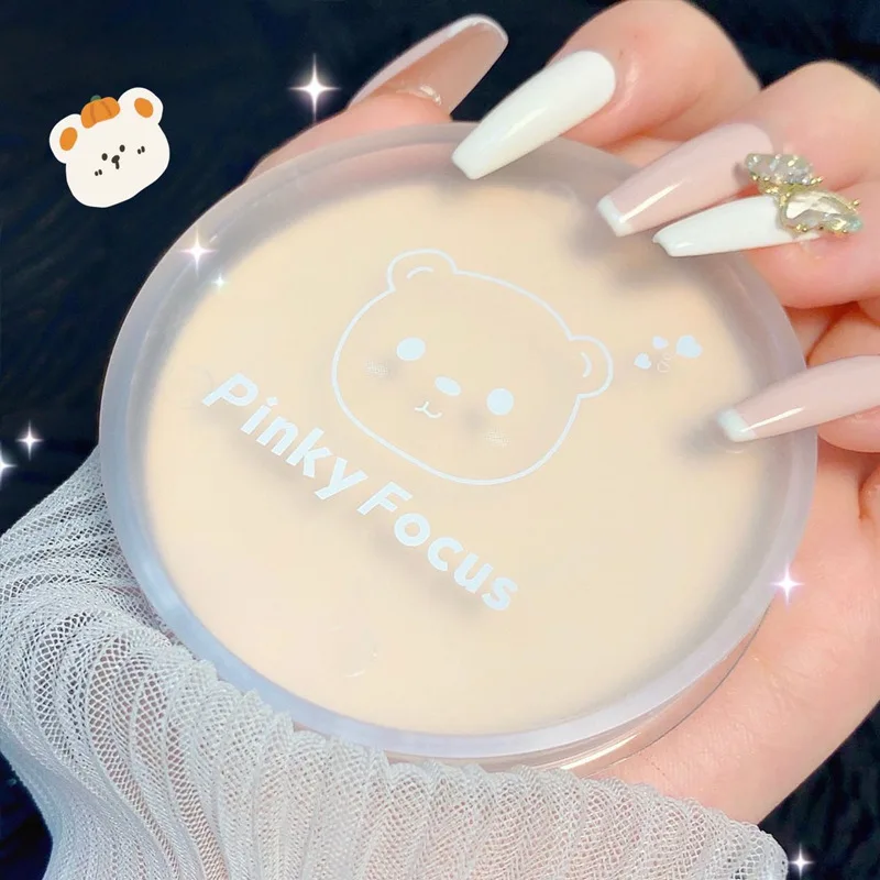 Bedak padat alami transparan putih, Concealer pencerah kontrol minyak, bedak Setting Makeup wajah tahan lama kosmetik tahan air