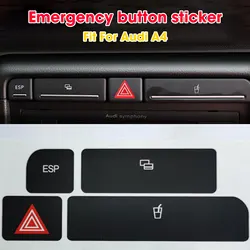 Car Button Repair Stickers Trim Sticker Cup Holder Stickers Repair Button Knob Switch Interior Decoration For Audi-A6 C5 98-04