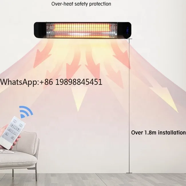 

Good Quality Wall Mounted Ceiling Heater Indoor Outdoor Electric Led Heater Far Infrared Heating