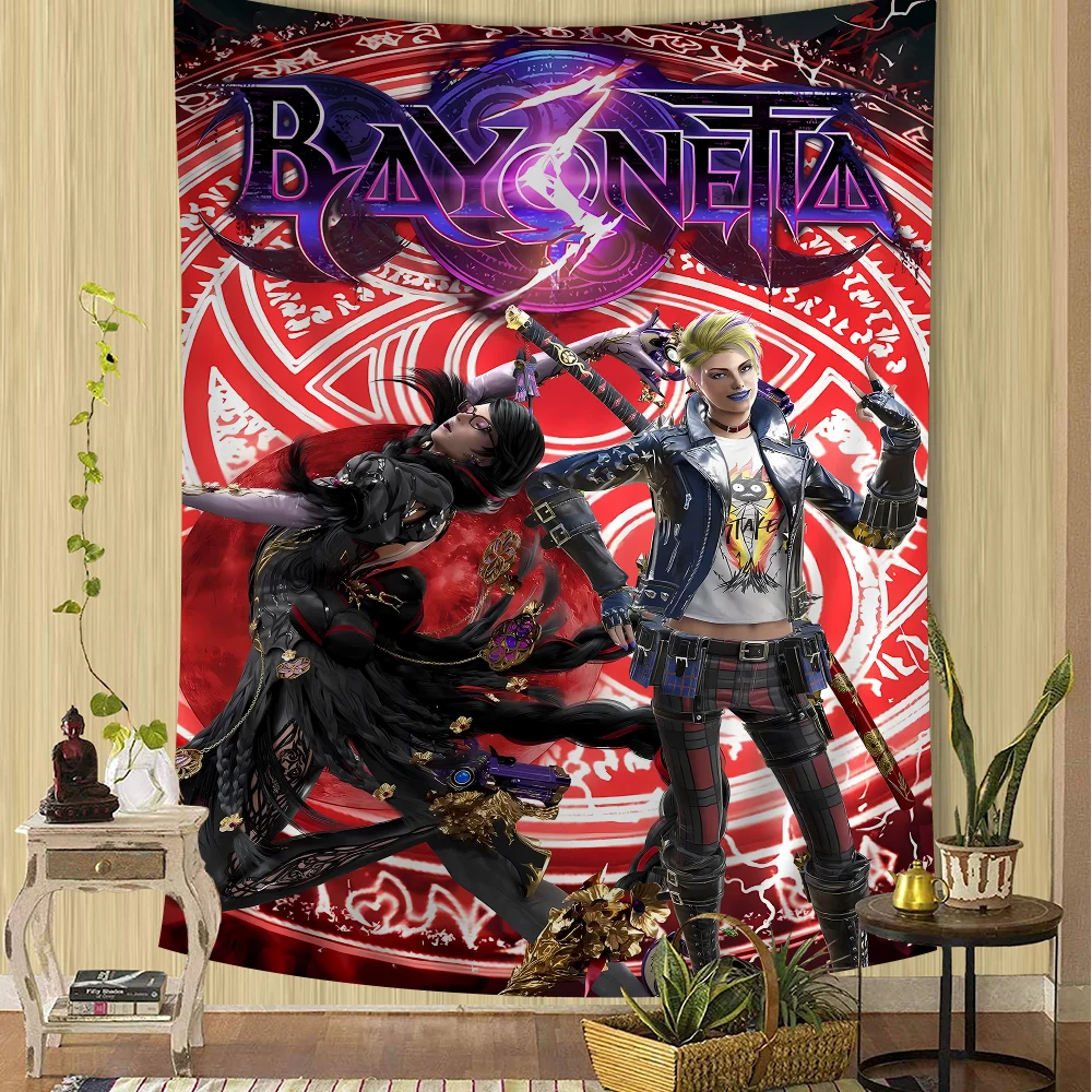 Game Bayonetta 3 Hanging Bohemian Tapestry Bohemian Wall Tapestries Mandala Cheap Hippie Wall Hanging