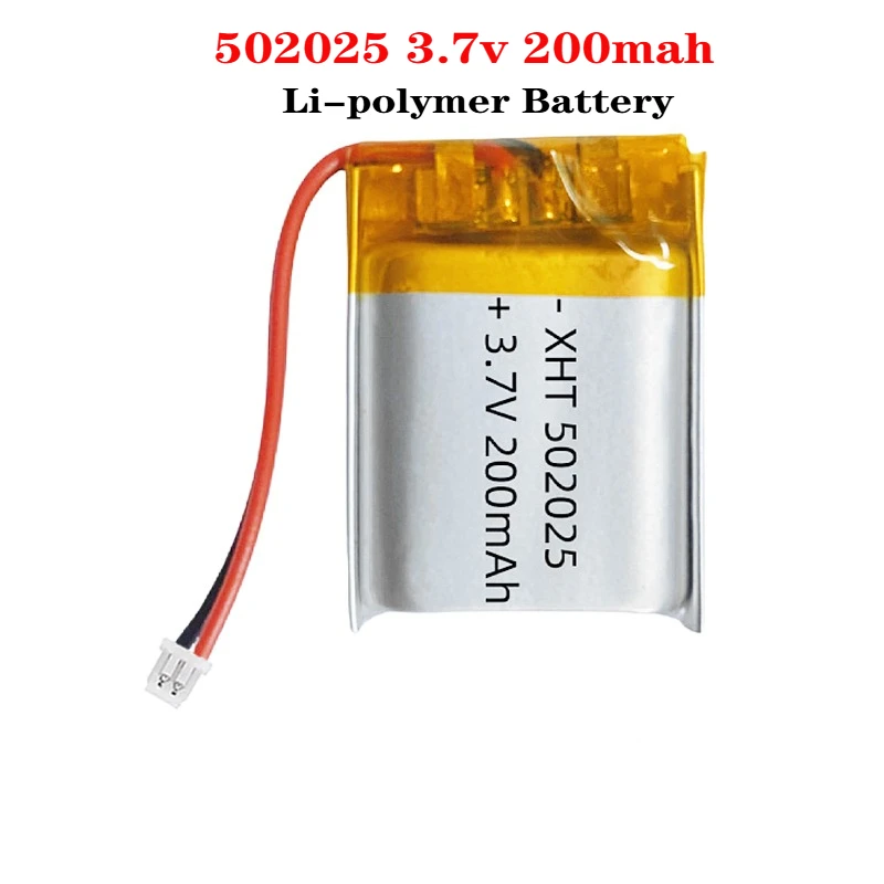 Rechargeable Li-polymer 3.7v 200mah 502025 Battery for PSP Smart Watch LED Lamps Bluetooth Speakers Mini Cameras
