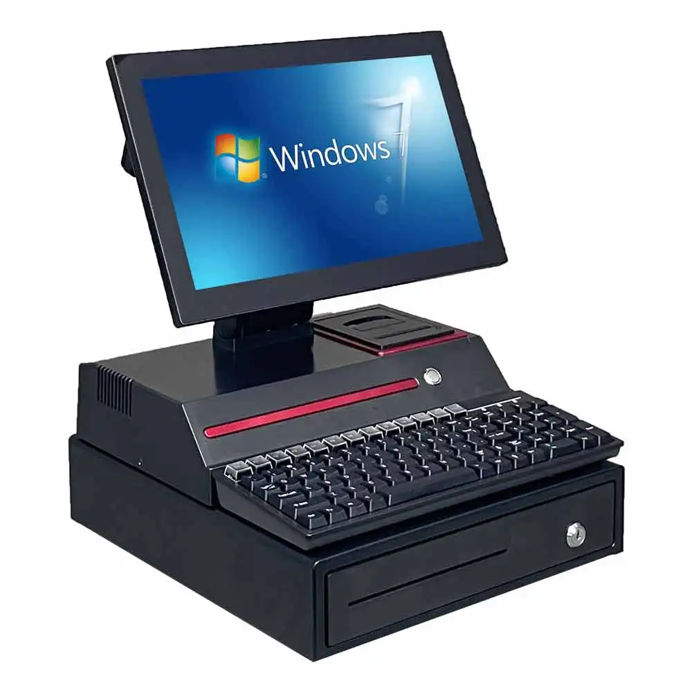 14 Inch Touch Screen POS Machine Factory Price All In One POS System With Printer Electronic Cash Register
