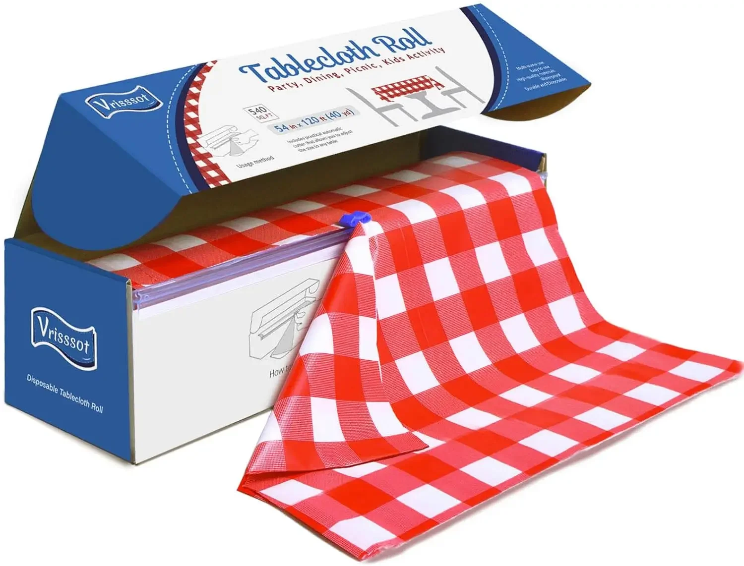 

Рулон пластиковых крышек стола. Одноразовая красная клетчатая скатерть: 54 дюйма х 120 футов. Крышки стола. Рулон пластиковых крышек стола.