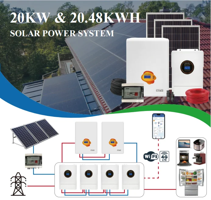 Hybrid Solar System 20kw Monocrystalline Lithium Battery Hybrid Inverter
