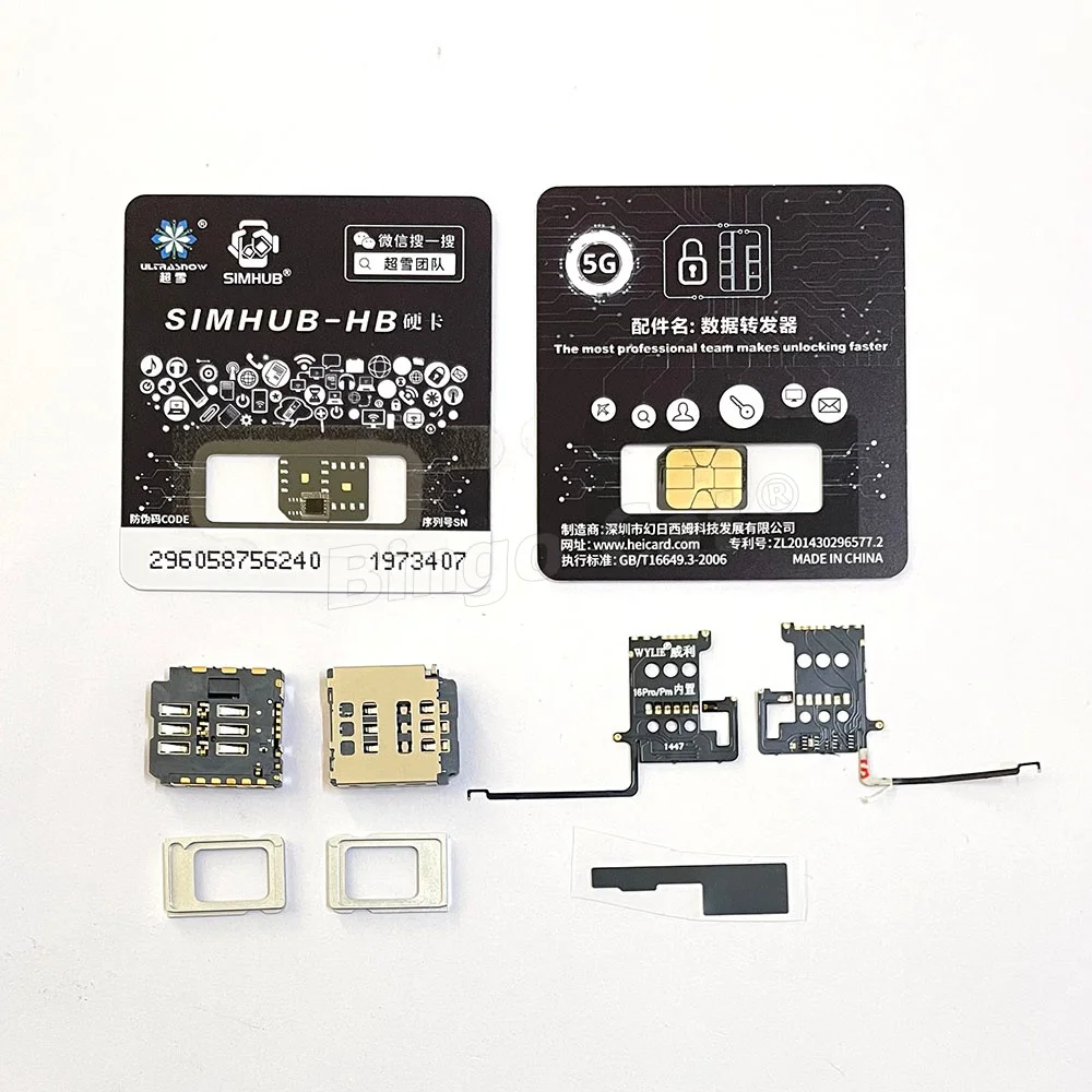 Wylie Built In Card Tray Esim To Sim Dual Card Flex Cable for iPhone 17 16 15 14 Pro Max MEP Integration Support Super Snow IC