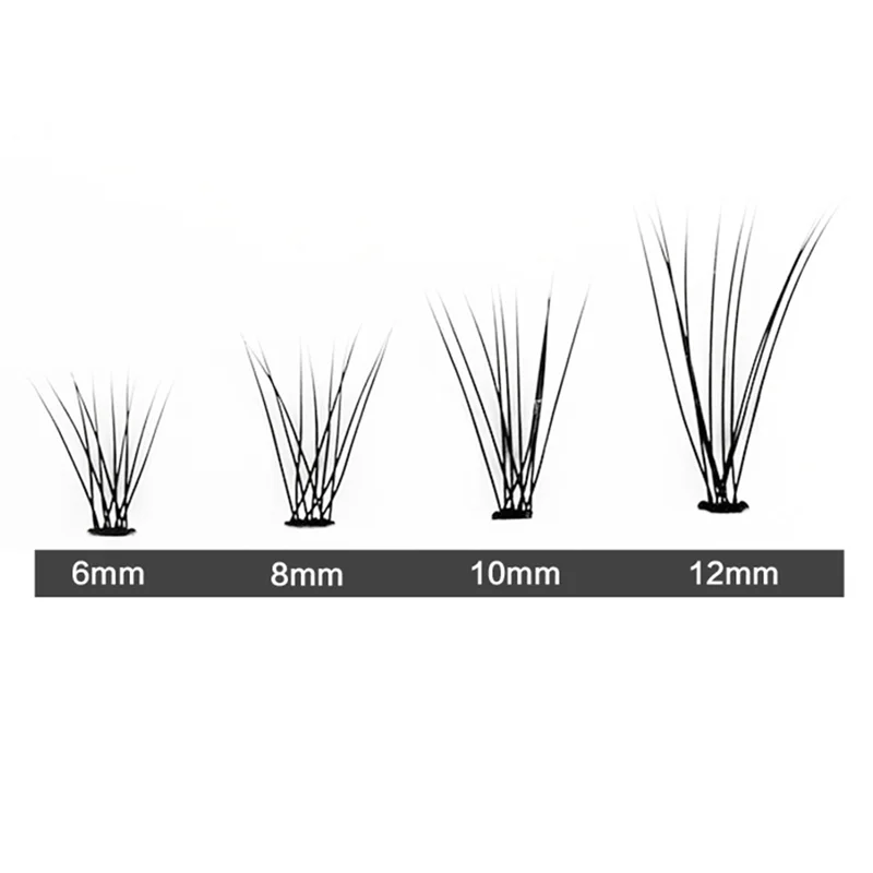 6mm 8mm 9mm 10mm 11mm 12mm 14mm, Eyelash Extension , Natural Style Individual Eyelashes Handmade Eyelash Bundles