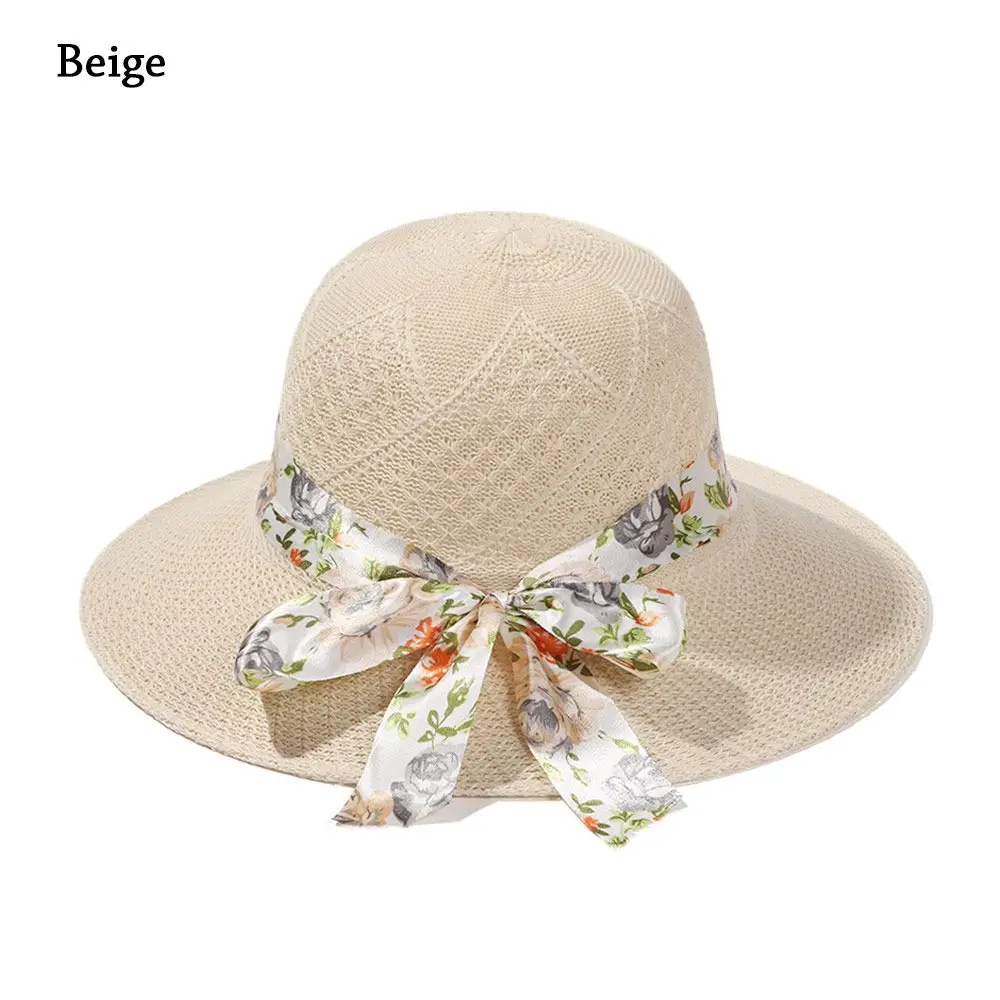 Summer Wide Brim Foldable Portable Straw Hat Sun Visor Cap UV Protection Beach Hat