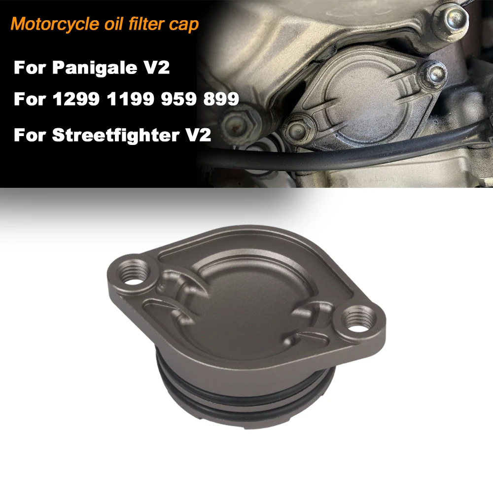 

Motorcycle Oil Filter Cap For Ducati Panigale V2 1299 1199 959 899 Streetfighter V2 Engine Cover CNC Aluminum Accessories