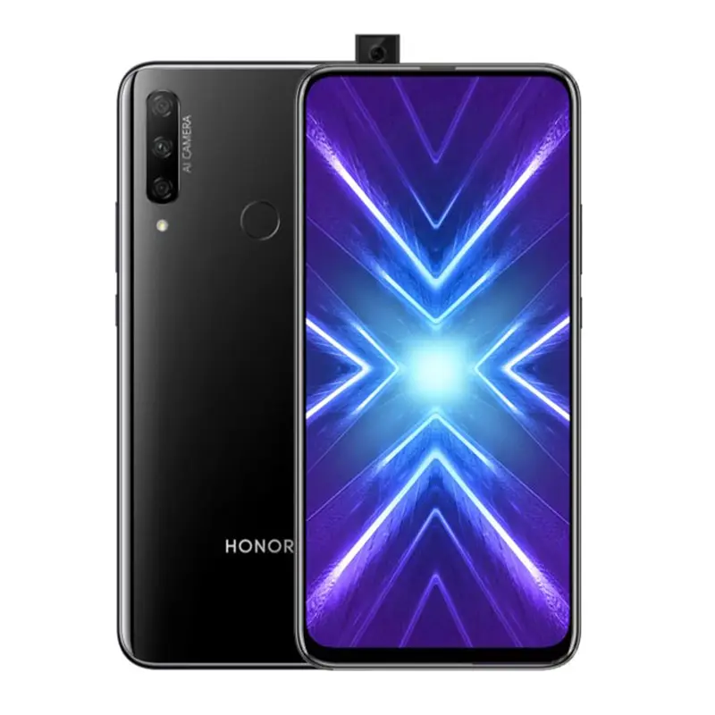 هاتف HONOR 9X مستعمل بنظام تشغيل عالمي، شاشة 6.59 بوصة، بطارية 4000 مللي أمبير، معالج Haisi Qilin 710F، واجهة EMUI 9.1، كاميرا 48 ميجابكسل - 6