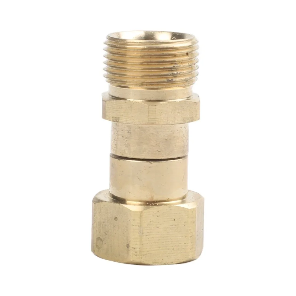 Car Wash Hose Swivel Joint Featuring Full 360 Degree Turn Range for Reliable for m22 14mm and 15mm High Pressure Washer