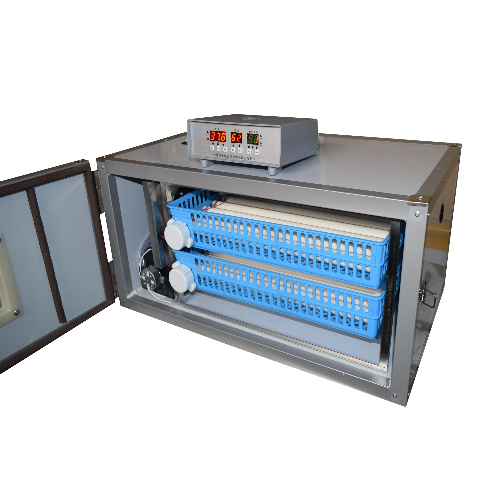 

120/128 Fully Automatic Incubator Dual Power 98% Hatching Rate for Chicken Duck Goose Birds