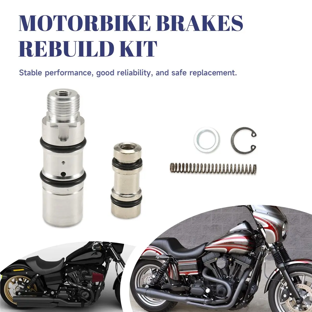 #29S (Silver)42382-87 Rear Brake Master Cylinder Rebuild Kit for Harley-Davidson,Automotive Parts & Accessories