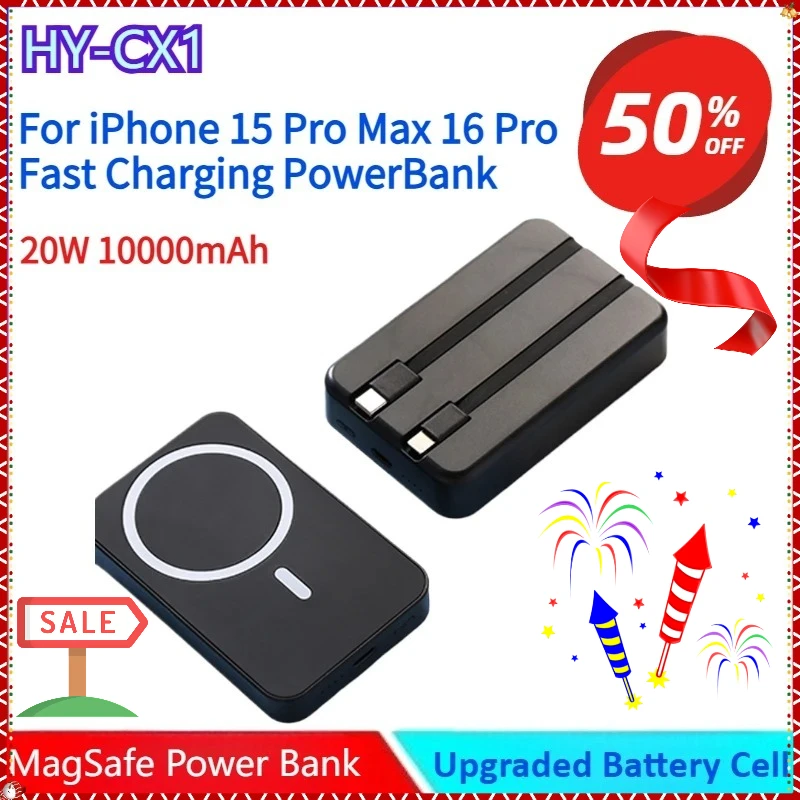 

Brand New 10000mAh 20W Power Bank Magnetic Portable Wireless Fast Charging PowerBank for Magsafe for IPhone 15 Pro Max 16 Pro