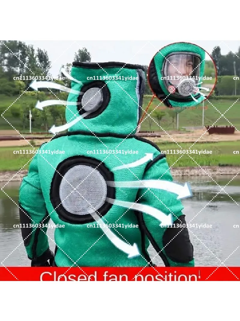3D Breathable Bee Suit Full Body Beekeeping Jacket Anti-Sting Protective Clothing for Wasps Hornets Beekeepers