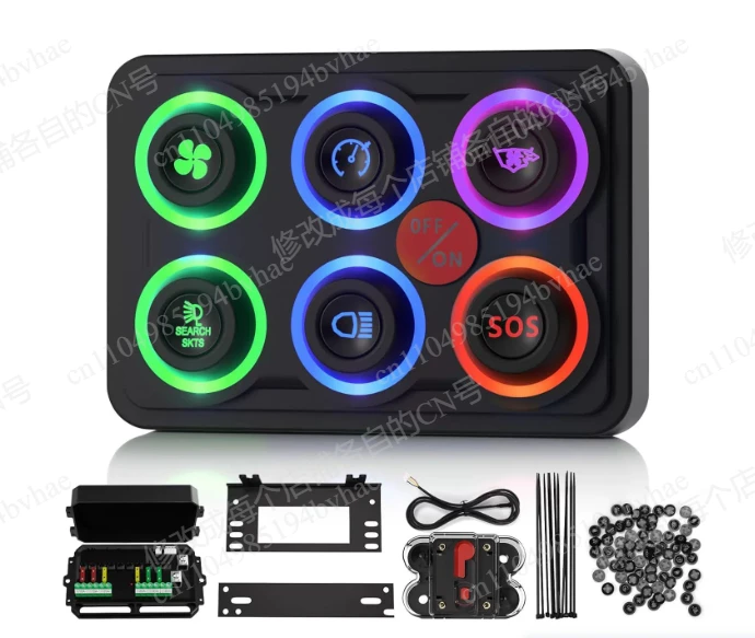 6-steel 8-steel silicone waterproof switch panel system, General Motors electronic control panel