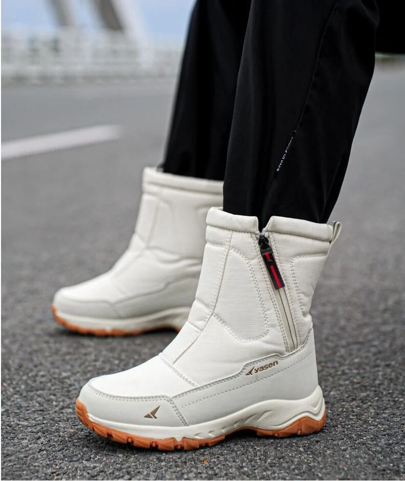 

Warm Winter Plush Snow Boots Men Women Outdoor Winter Boots Waterproof Cotton Shoes Wear Resistant And Anti Slip Ankle Boots